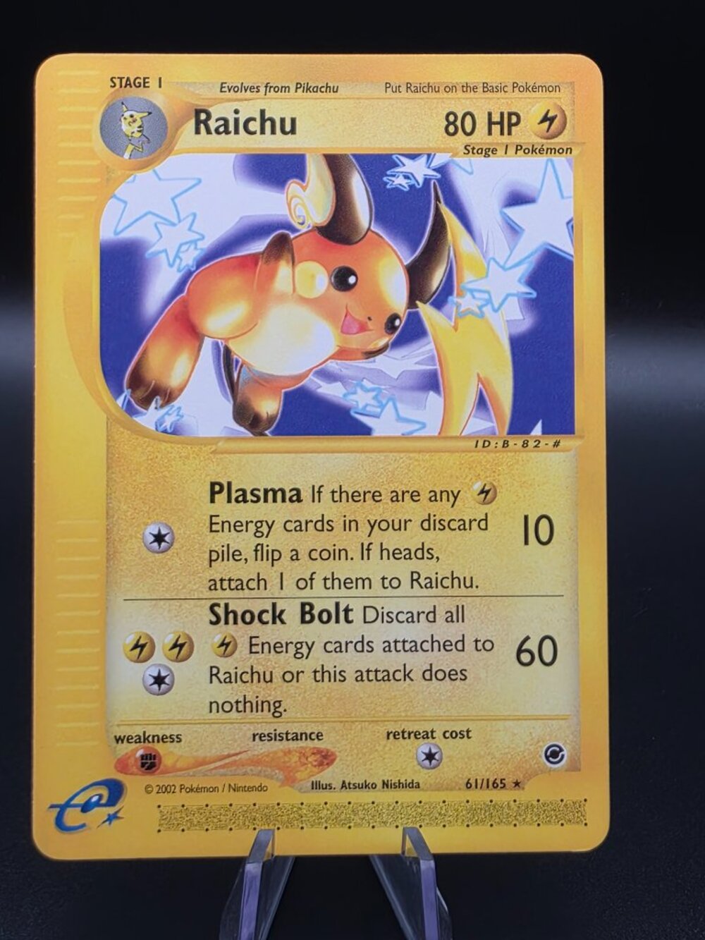 PokemoRaichu 61/165 Expedition 2002 Base Set Uncommon Non-Holo TCG LP